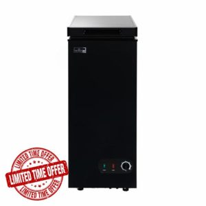 Willow WCF60B Freestanding 51L Slimline Compact Chest Freezer with Adjustable Thermostat