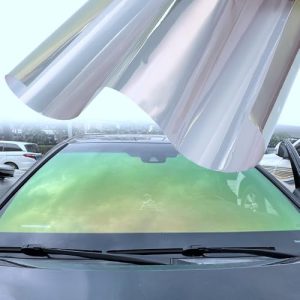 58% VLT Chameleon Car Window Tint Film Chameleon Green Yellow