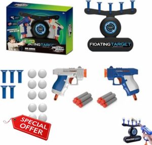 LYSYYOZ In-The-Dark Shooting Target Practice Kids Shooting Toy Gun Set