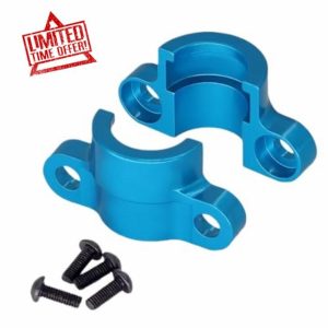 For Tamiya For TT-02 RC Car Upgrade Parts 1/10 Accessories 2pcs Metal Central Drive Shaft Cover Dogbone Fixed Mount Accessories RC Car Parts(Blue)
