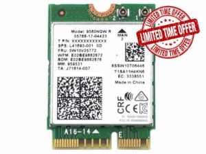 Wireless Card 5W10V25772 8S5W10V25772 Compatible Replacement Spare Part for Intel Wireless-AC 9560 9560NGW R 1.73Gbps M.2 2230 PCI-Express USB WiFi 5 802.11ac Bluetooth 5.1