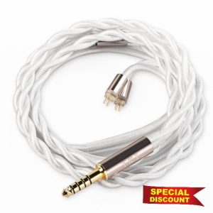 KZ ZST IEM Cable TRI Upgraded Earphone Cable 22AWG Thick Wire Diameter Silver-Plated in Ear Monitor Cable for KZ AS10/ES3/ES4/ZSR/ED12 (2PIN