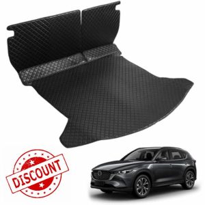 Car Rear Boot Liner & Backrest Mat Compatible With Mazda Cx5 Cx-5 2017-2024