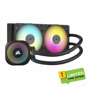 Corsair iCUE LINK TITAN 240 RX RGB Liquid CPU Cooler – 240mm AIO – 2x RX120 RGB Fans Included – Fits Intel LGA 1851/1700