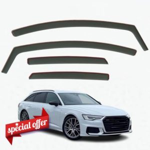 Set Of 4 Wind Deflectors Compatible with AUDI A6 S6 RS6 Avant 5-door Estate/Allroad 2019 2020 2021 2022 2023 2024 Models.