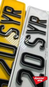 Pair 4D Ghost Number Plates / 100% ROAD LEGAL NUMBER PLATES - Pair Customise Registration License for Van