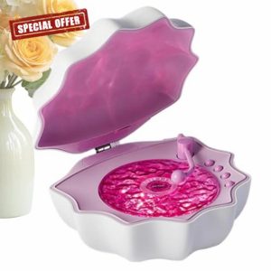 Shell Speaker | Shower Speaker with Light | Wave Music Player | Ambient Mood Lamp | Adjustable Night Light | Wave Music Player Mood Lamp Adjustable Night Light for Bedroom Living Room