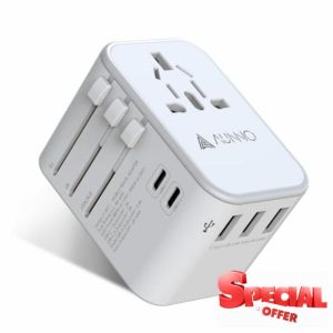 AUNNO Universal Travel Adapter
