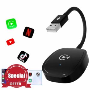 Wireless CarPlay Adapter with Netflix