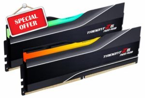G.SKILL Trident Z5 Neo RGB Series (AMD Expo) DDR5 RAM 64GB (2X 32GB) 6000MT/s CL26-36-36-96 1.45V Desktop Computer Memory U-DIMM - Black (F5-6000J2636H32GX2-TZ5NR)