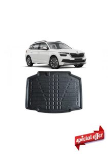 LAS Boot Liner for SKODA KAMIQ 2019 Onwards Recyclable Plastic (TPE) Tailored Fit Car Floor Mat Protector Guard Tray Black Custom Fitted Dog Friendly Waterproof with Raised Edges
