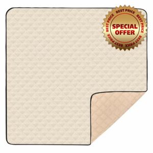 Beige Large Sturdy Baby Gym & Activity Mat for Floor Lightweight Infant Play Activity Mat for Baby Kids Toddlers Infants