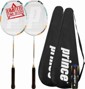 Prince Pro Shark Graphite Badminton Racket Twin Set