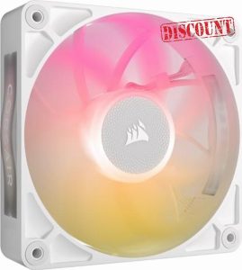 CORSAIR iCUE LINK RX120 MAX RGB 120mm PWM Thick Fan – High-Static Pressure – Magnetic Dome Bearing – Single Fan – White