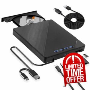 8 in 1 External Blu Ray Drive - Portable Blu-ray Drive