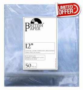 Britishpaper 12 Inch Vinyl Record Sleeves Outer Single LP Album Jacket