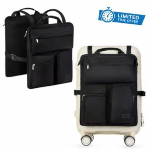 Over Luggage Organizer for Carry On Bag or Suitcase with Storage Pockets