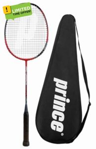 Prince Pro Warrior Graphite Badminton Racket & Protective Carry Cove
