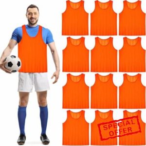 12 Pack Sports Training Bibs for Adult Youth