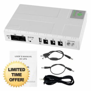 Routers Powerr Supply - 10400 mAh uninterruptible poweer supply | Ups WiFi 5/9/12v Router Adapter | Backup Battery Uninterruptible Router Battery | Modem minii Powerr Supply Speaker Output Battery