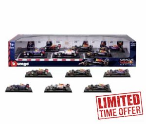 RZHomestore Maisto Bburago 1:43 Scale Highly Detailed Formula One Cars 6 Pack (Red Bull)