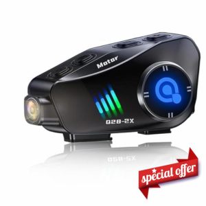 ZHIDUOXING Motorcycle Helmet Headset with Camera Q28-2X