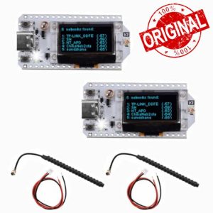 Diymore 2PCS SX1262 LoRa V3 ESP32 LX7 Dual-core 0.96 inch Blue Oled Bluetooth