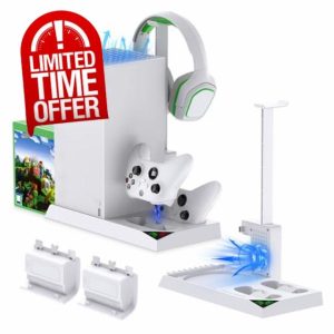 Charging Stand with Cooling Fan for Xbox Series X Console & Controller