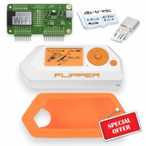 Flipper Zero Starter Full Set | Flipper Zero | WiFi Board | Silicone Case | 64GB MicroSD Card | USB Card Reade