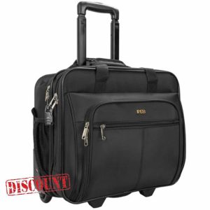 IPEB 17.3 Inch Rolling Laptop Case Briefcase Waterproof Computer Bag with Wheels and RFID Pocket for Business Travel Extra Zipper Lock