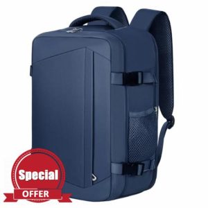 KIRFEIHT Cabin Bags 40x20x25 for Ryanair Underseat Carry-Ons Travel Bag - Hand Luggage Backpack Cabin Bag Small Size 20L - Daypack School Office Bag (Blue)