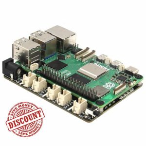 Geekworm X1203 5V UPS Shield for Raspberry Pi 5| Max 5.1V 5A Output | Wide 6-18V Input | Auto Power On | Safe Shutdown | Power Loss Detectio