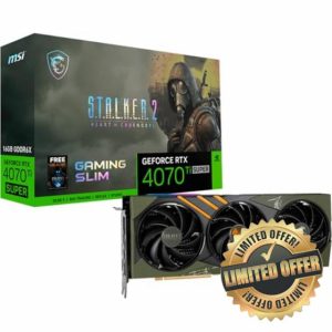 MSI GeForce RTX 4070 Ti SUPER 16G GAMING SLIM STALKER 2 EDITION Graphics Card - RTX 4070 Ti SUPER GPU