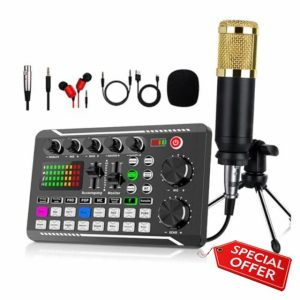 Live Sound Card with Dj Mixer Effects & Voice Changer