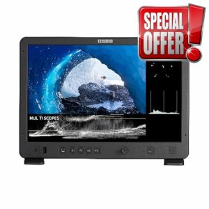 osee Mega 15S 15inch 1500 Nits Higher Bright Pro HDR Field Production Monitor Camera Assist Monitor with Battery Plate C-Stand Cheese Plate and Portable Hooded Case