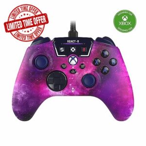 Turtle Beach React-R Nebula Wired Gaming Controller with Audio Controls