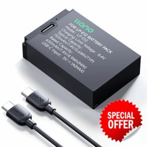 llano LP-E12 Battery Pack (USB-C Input) Compatible with Canon EOS M