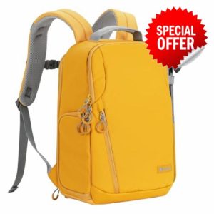 TARION Camera Backpack Waterproof Bag - DSLR Backpack with 14'' Laptop Compartment Rain Cover Slim Photography Camera Rucksack for Men Women Photographer Photo Backpack for DSLR SLR Lens TR-L