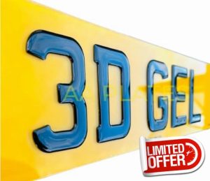 Show Plate 3D GEL Tinted Available – Front & Rear