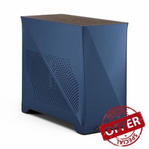 Fractal Design Era 2 ITX PC Case in Midnight Blue – Sleek Anodized Aluminum