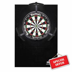 Harrows Dart Board Surround Ring XL I Dartboard Surround 6pcs I Easy Assembly Dart Surround I Wall Protector Extra 6000cm Protection I 140% LARGER than standard surround I Double Side for Long Life