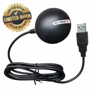 Discover Precision and Reliability with the USB GPS Receiver – Features SiRF Star IV – Highly Compatible GlobalSat BU-353-S4 BU-353-N5 (Black)