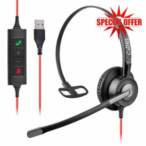 Callez USB Headset with ENC Dual Noise Cancelling Microphone for Computer PC
