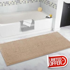 Extra Large Bathroom Rug Long Plush Bath Mat