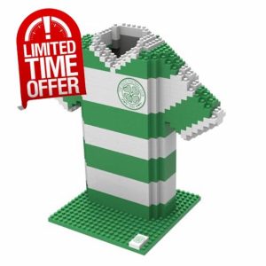 FOCO Officially Licensed Celtic FC 3D BRXLZ Bricks Shirt Construction Toy Model