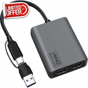 USB 3.0 to HDMI Splitter Extended Display Dual Monitors