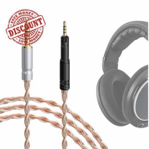 GEEKRIA Apollo Silver-Plated Upgrade 4.4mm to 2.5mm Audio Cable Compatible with Sennheiser HD 620S