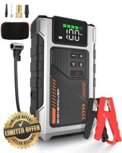 Eigotrav Jump Starter Power Pack with 150 PSI Air Compressor