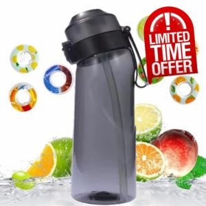 Airups Water Bottle with Pods - 7 Fruit Flavor Scented Pod - Drinking Bottle 650ML BPA Free with Straw - Leak-Proof Air up Sport Water Bottle Starter Set Ideal for School Gym Running