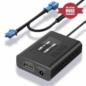 FitDVR Dashcam Power Adapter (3-Pin) Compatible withcitroen Peugeot and DS